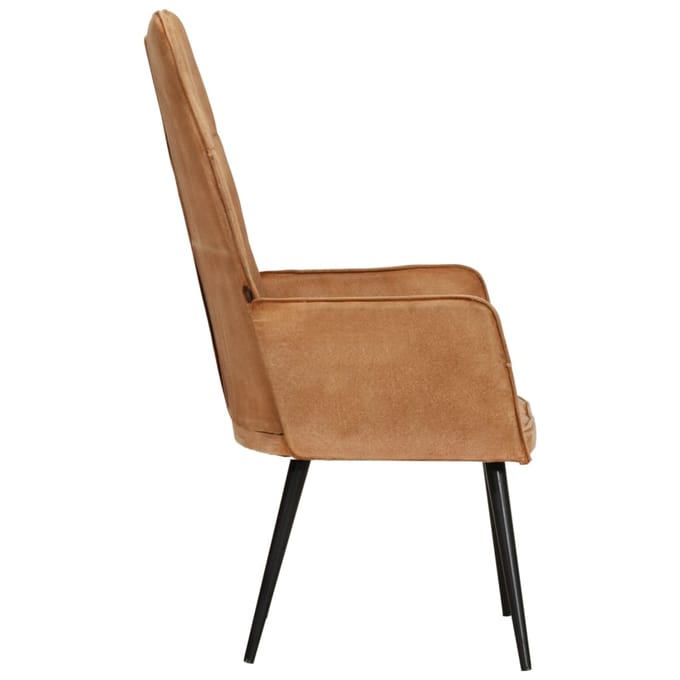 vidaXL - Fauteuil - canvas - bruin