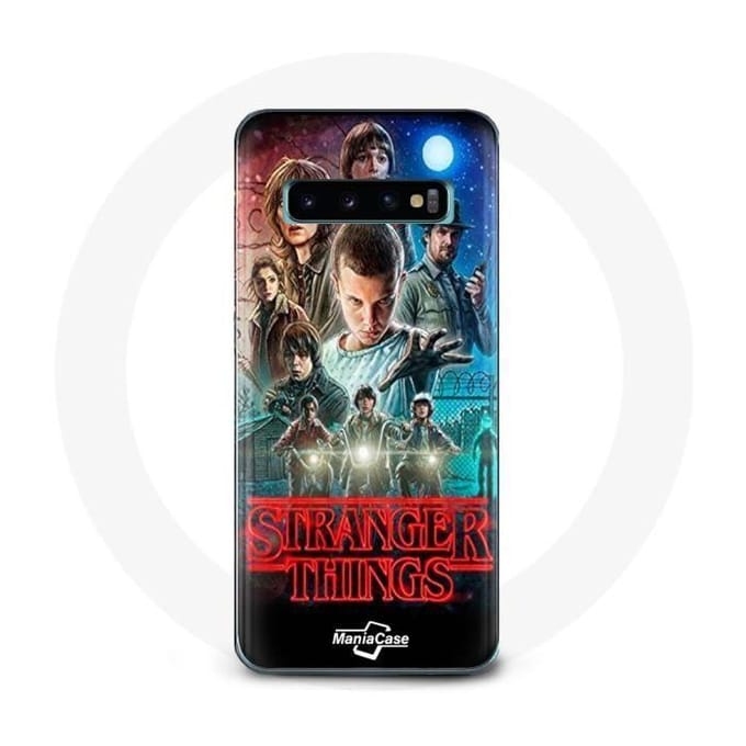 Hoesje - Samsung - Galaxy S10 - Hard - Wit - Stranger Things seizoen 2