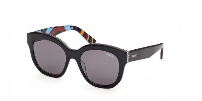 Pucci Ep0254 Dames Zonnebril Zwart Smoke/CAT3 Vrouw