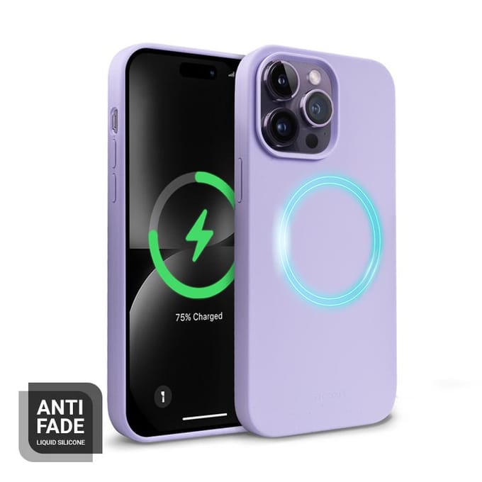 CRONG Color Cover Magnetic - iPhone 14 Pro MagSafe Case - Purple
