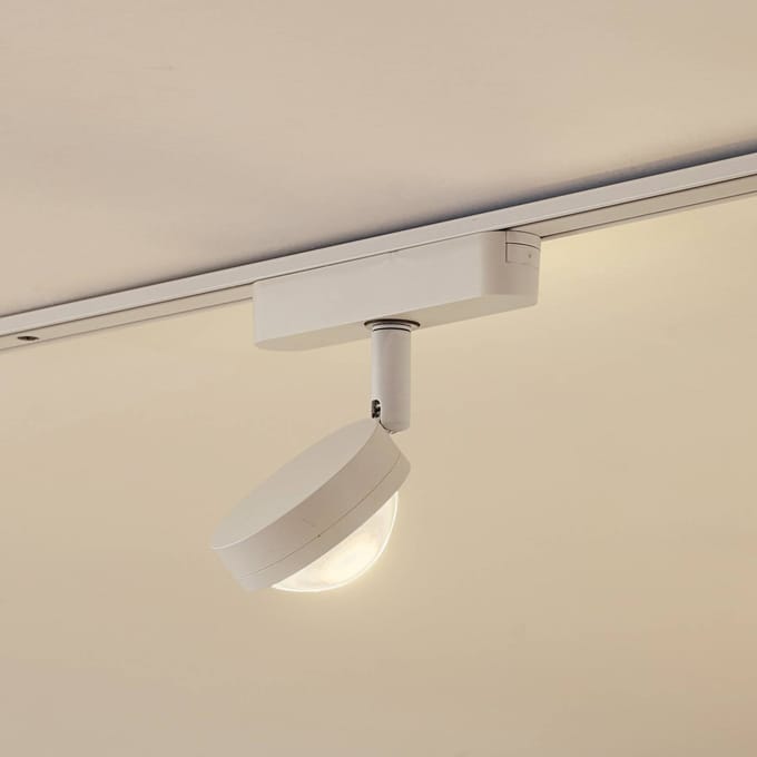 Lindby LED spot 48 V Lumaro, wit, Ø 7,3 cm, aluminium, dimbaar