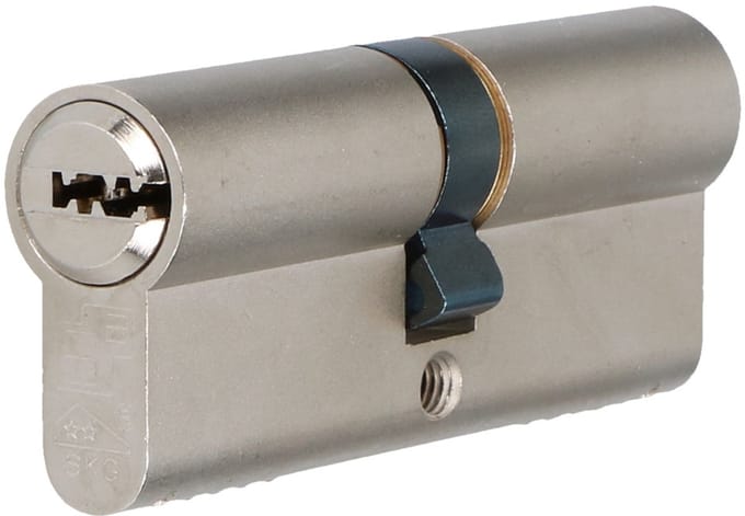 3 stuks - S2 veiligheidscilinder F6 50/50 SKG 2, dubbele profielcilinder (verschillend sluitend)