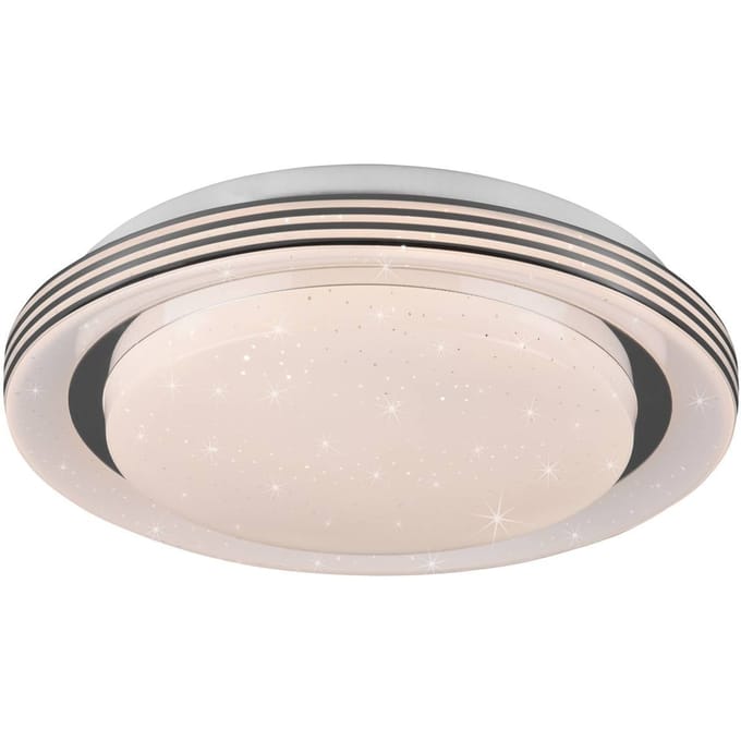 Reality Leuchten Plafondlamp Atria, Ø 27 cm, wit, kunststof, CCT
