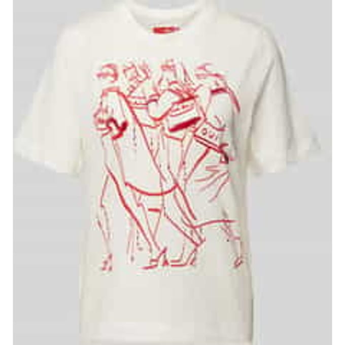 T-shirt met motiefprint