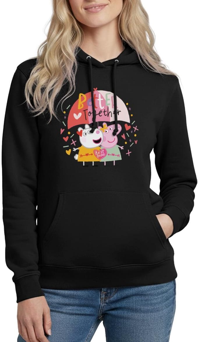 Peppa Pig En Suzy Sheep Better Together Hoodie Dames