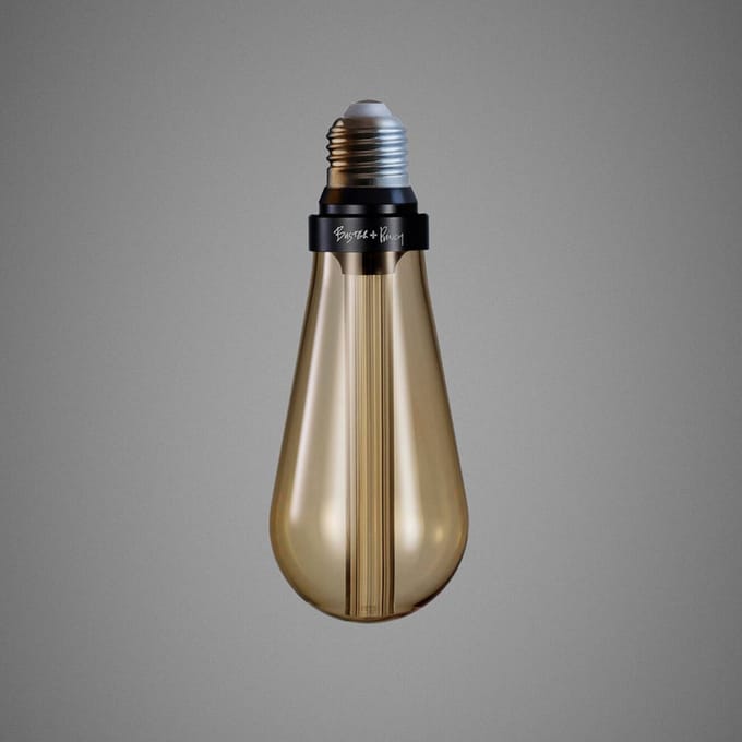 Buster + Punch LED lamp, E27, 2W, dimbaar, goud