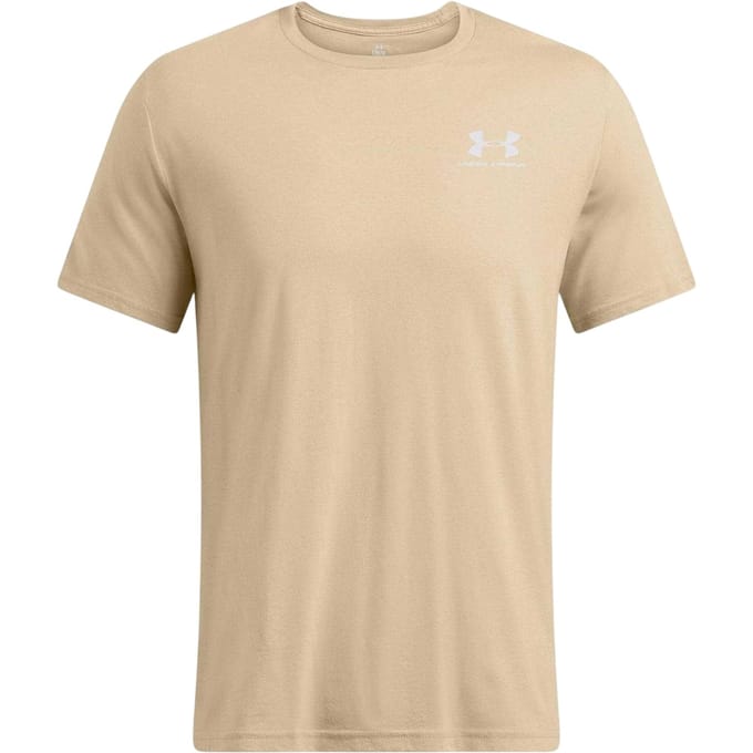 Under Armour Heren Sportstyle Borstlogo T-shirt (Khaki Bruin)