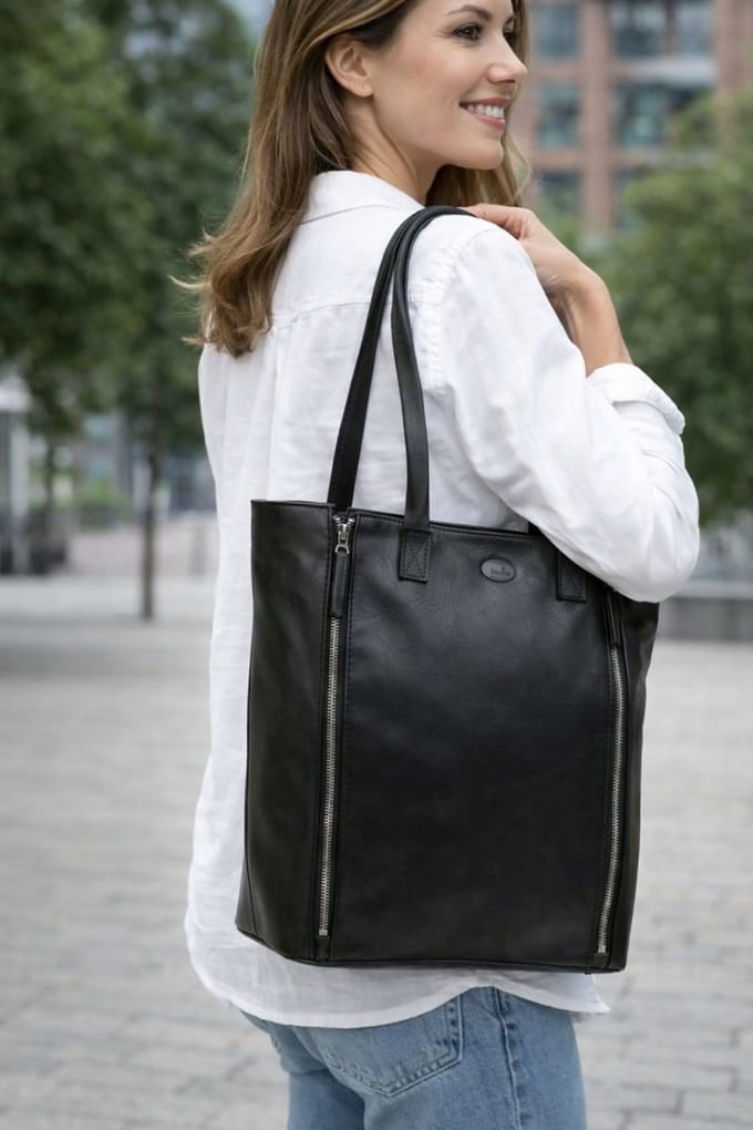 Castillo Celia Shopper Flora Black