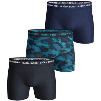 Björn Borg - Heren Onderbroeken 3-Pack Boxers - Blauw - Maat S