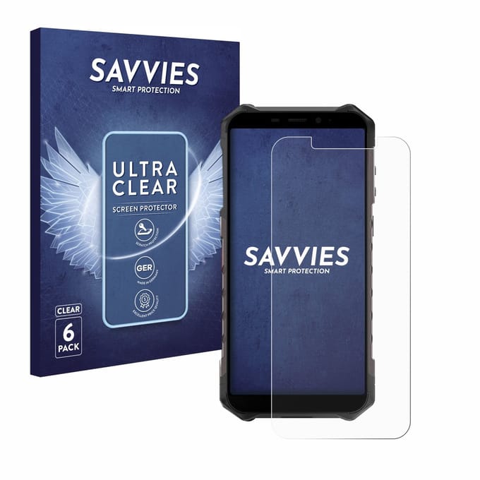 Savvies - Screenprotector voor Ulefone Armor X9 Pro - Folie Beschermfolie transparant 6 Stuks