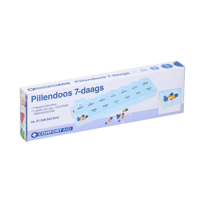 Pillendoosje klein - 7 dagen - Ochtend en avond - Medicatiedoos - Pillen box - Pil organizer