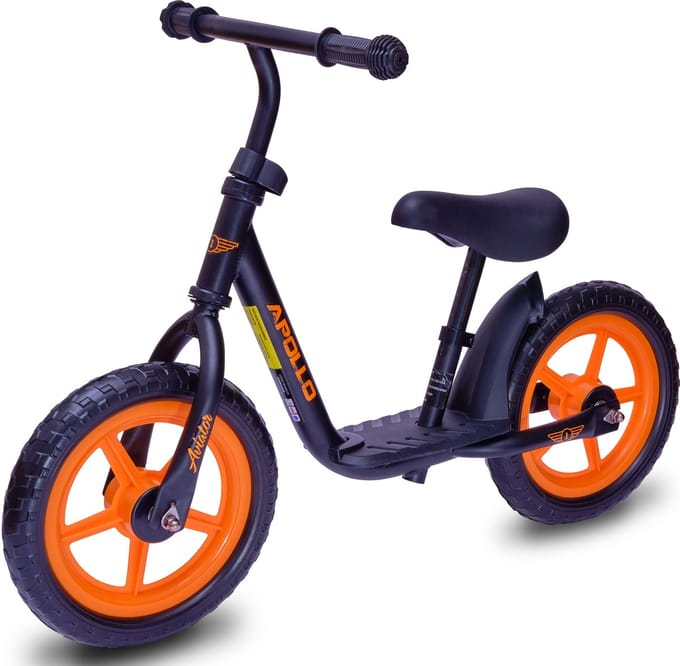 Apollo Aviator Loopfiets, Veilige Kinderloopfiets 12 inch, Mooie Loopfiets, Robuuste Loopfiets voor Kinderen, Comfortabel en Zeer Lichtgewicht, Loopfiets Meisje, Loopfiets Jongen, Loopfiets Peuter