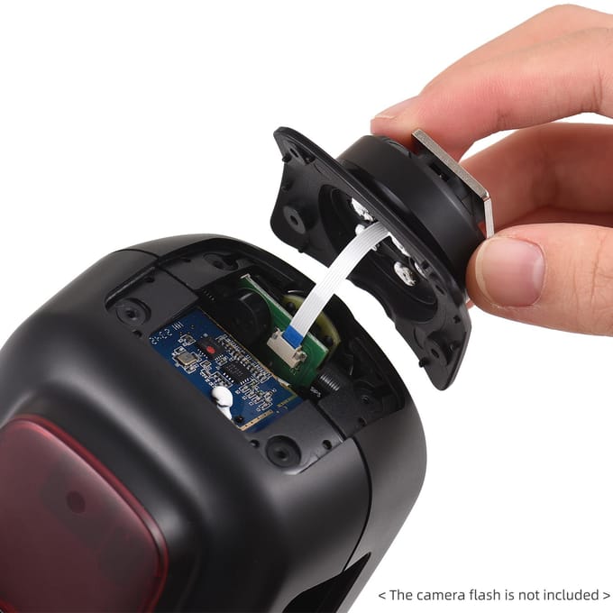 Godox Hot Shoe Mount Voet Compatibel met Godox V1S Speedlite Cameraflitser Reparatiedelen F black