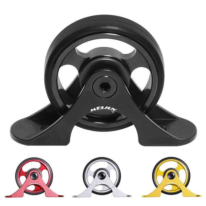 Vouwfiets Spatbord Easy Wheel Fiets Modderuitrusting Easy-going Wiel Aluminiumlegering Achterspatborden Wiel zwart