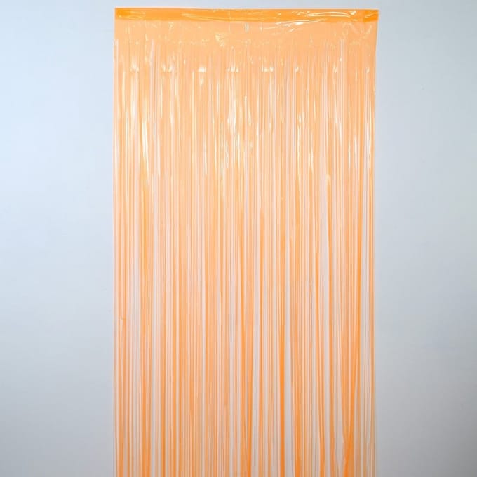Fluo oranje gordijn 1x2 m - Artemio