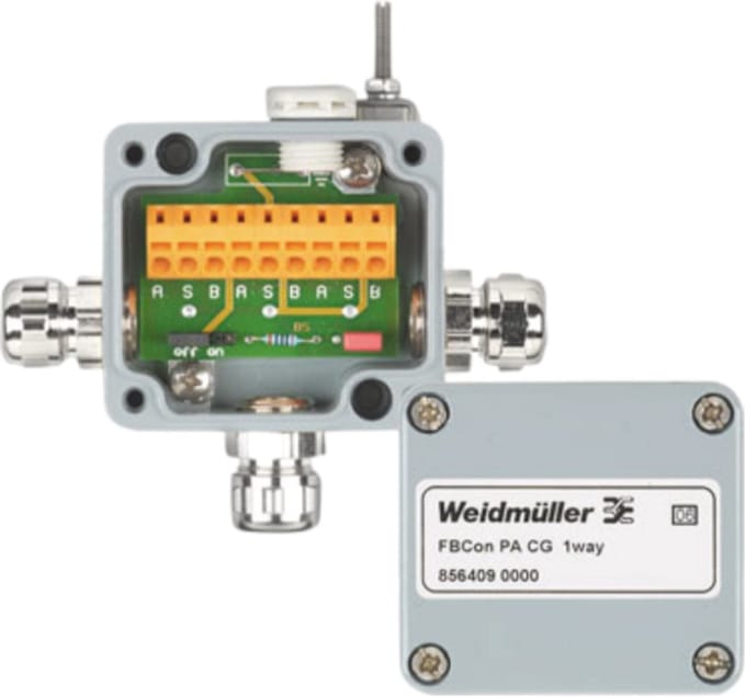 Weidmüller FBCON PA CG 1WAY 8564090000 Passieve sensor/actorbox Profibus-PA standaardverdeler 1 stuk(s)