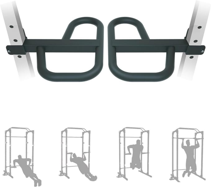 Multi Grip Dipstang Bevestiging voor Power Rack - Universele Pasvorm en Hoge Capaciteit
