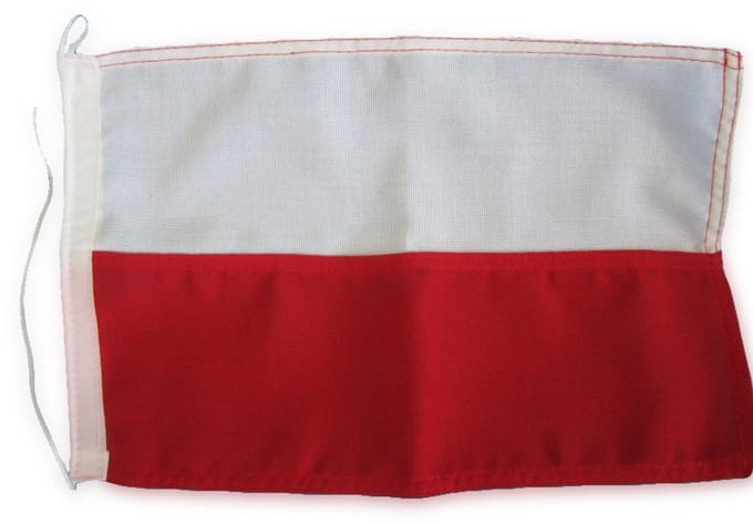 Nautische vlag POLEN 20 x 30cm