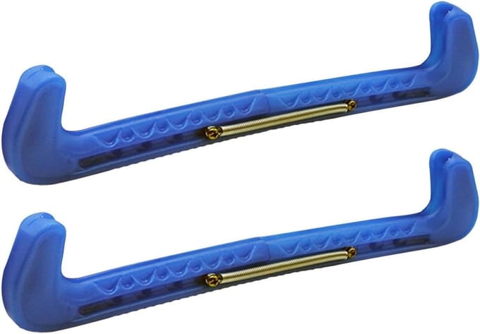 Schaatsbeschermers Set - Flexibele Glissade - Schaatsen Beschermen - Verstelbare Lengte - 20 cm - Blauw
