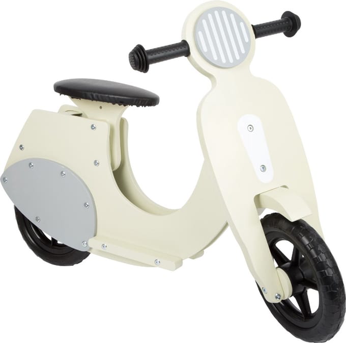 Loopfiets - Bella Italia Cream Scooter - Houten speelgoed vanaf 3 jaar
