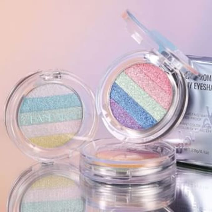 HANDAIYAN - Multi-Chrome Shiny Eyeshadow - 3 Colors 03# - 2.8g