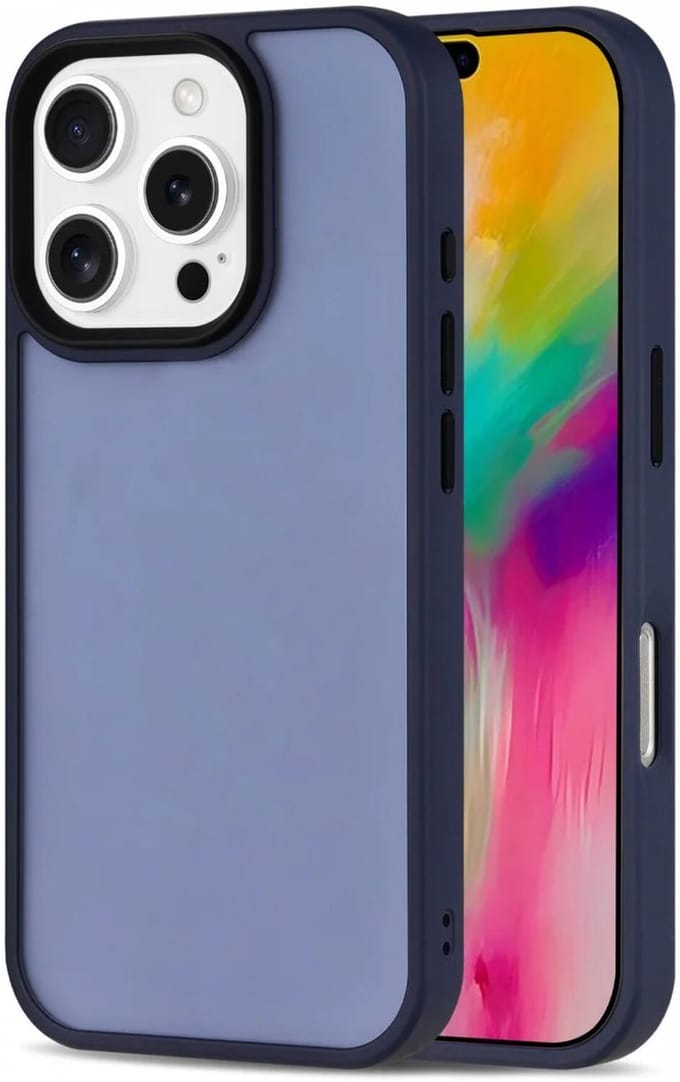 Hoesje Geschikt voor Apple iPhone 16 Pro Max - Matte Back Cover - Blauw