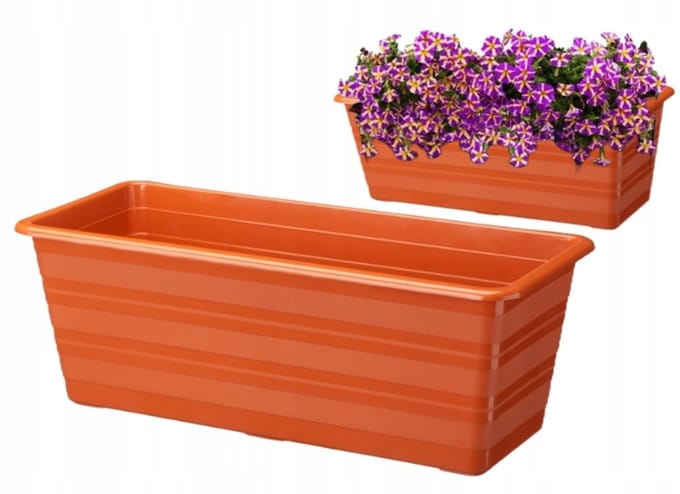 Galicja Draco - Balkonbak - 40 cm - Terracotta - Kunststof