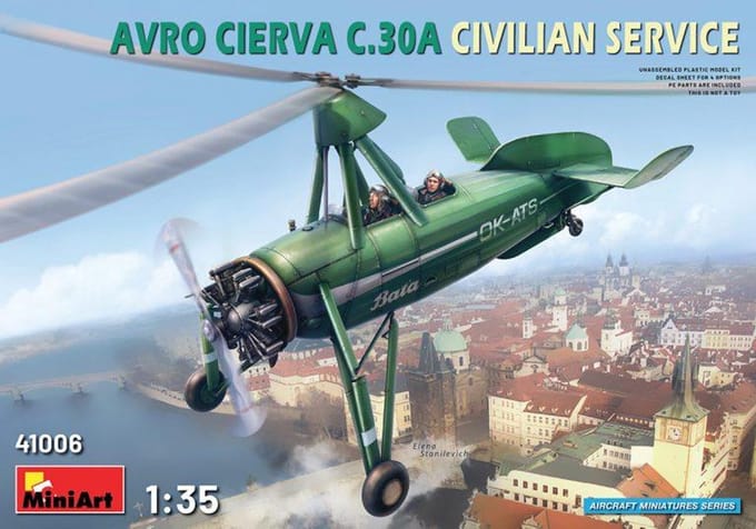 MiniArt Modelbouwpakket Militaire voertuigen - 41006 Avro Cierva C.30A Civilian Service Plastic - 1:35 - Modelbouw