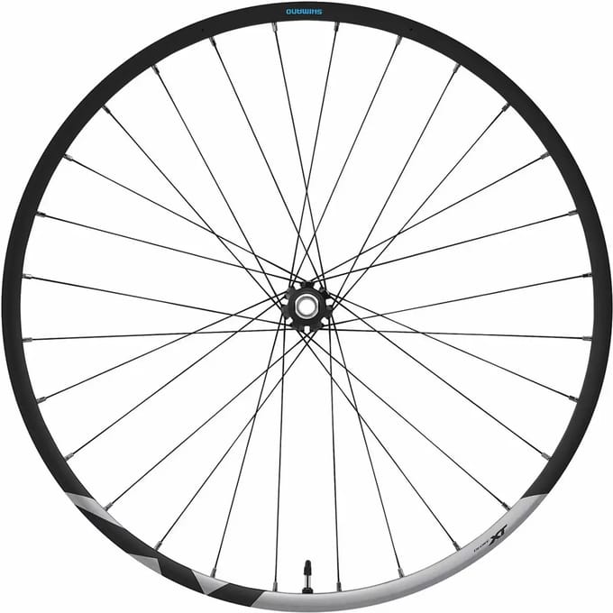 Centrale vergrendeling van de schijfrem van een fietswiel Shimano Deore XT WH-M8100