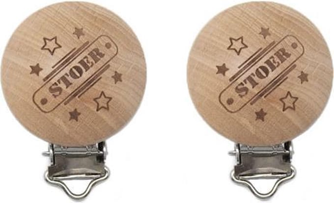 Durable Houten Speenclips 2 stuks 57 Stoer