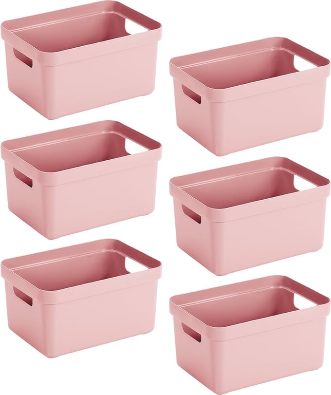Sunware - Sunware Sigma home set van 6 5L opbergbox - roze