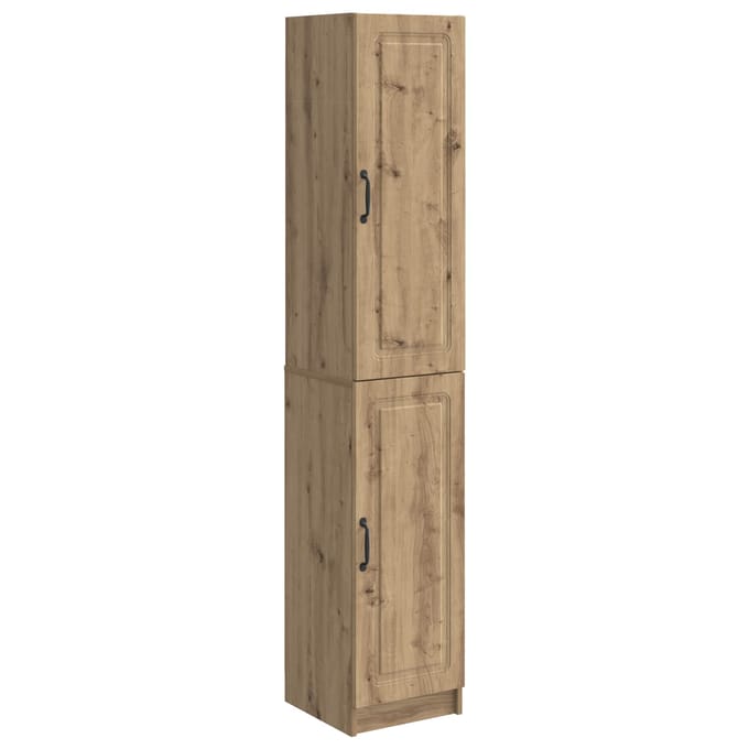 vidaXL - Kast - Set - 2 - st - Artisanaal - eiken - Bewerkt - hout