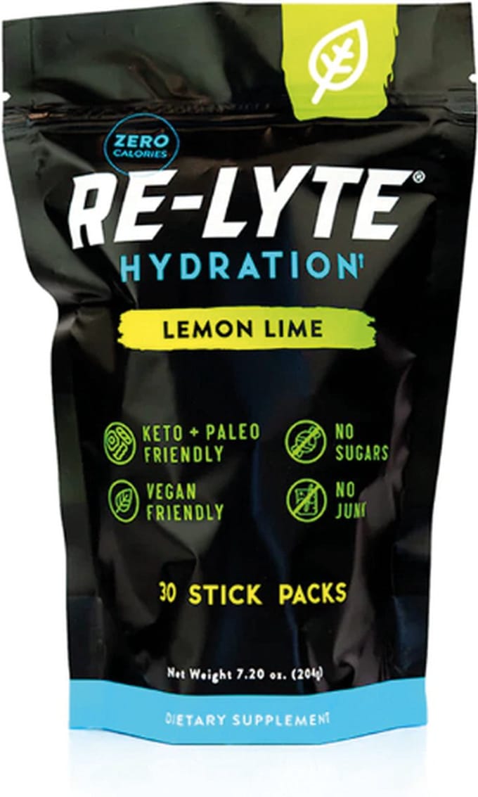 Re-Lyte | Electrolyte Drink Mix | Lemon Lime 30 Stick Packs | 30 x 6,3g