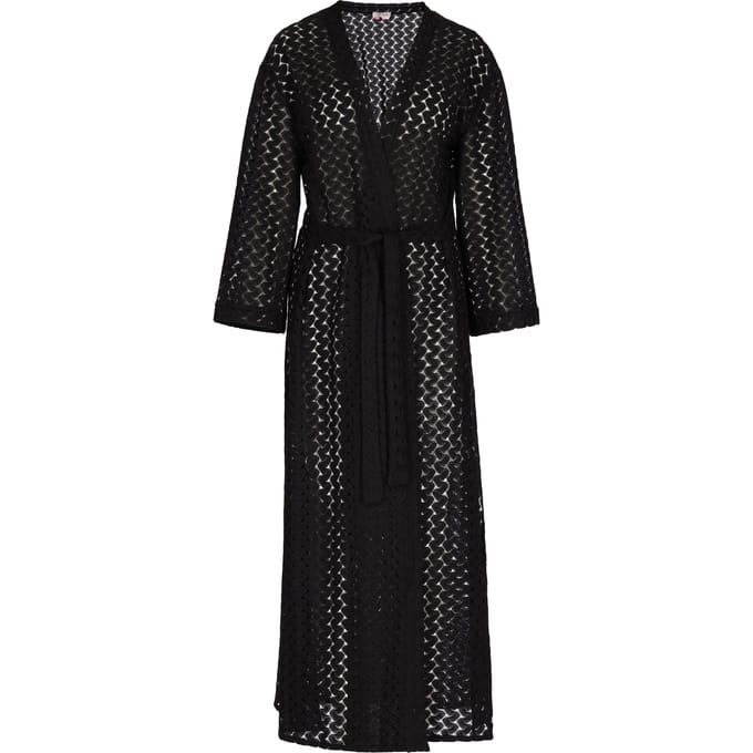 IZIA Kimono Dames zwart