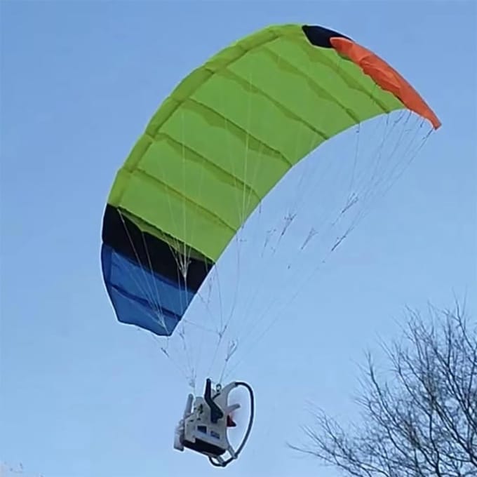 RC Paraglider Model - Stunt Vlieger - Luchtacrobatiek - Complete Set - 100 cm Spanwijdte - Multicolor