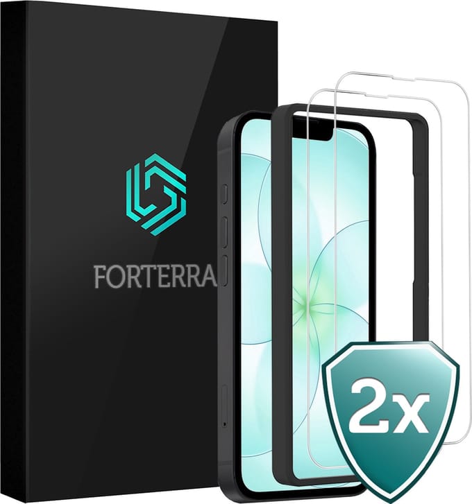 Screenprotector 2 Stuks - Geschikt voor Apple iPhone 17e - Met Installatie Frame - Beschermglas - Gehard Glas - Tempered Glass - Screen Protector