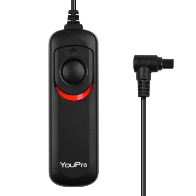 YouPro N3 Type Ontspankabel Timer Afstandsbediening 1,2 m / 3,9ft Vervanging voor Canon 7D 7DII zwart