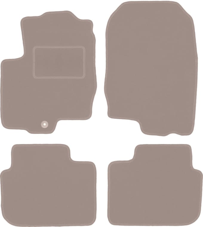 Beige veloursmatten voor: Mitsubishi Colt VI Z30 hatchback (2004-2008)