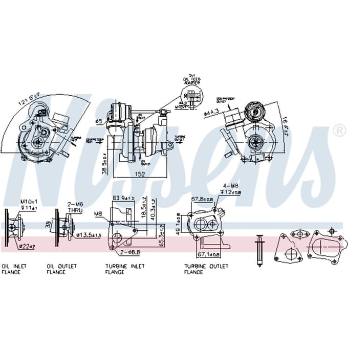 Supercharger, drukvulling NISSENS 93078