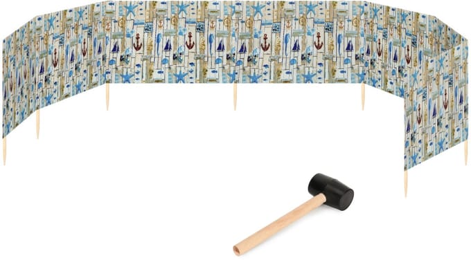 Garronda Strand Windscherm Met Stokken - Windscherm Strand – Windscherm – Rubberen hamer – GD-EX-Wb-10m