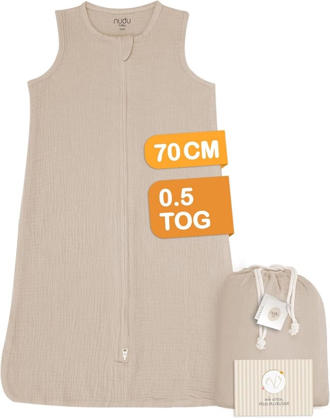 Slaapzak 0,5 TOG 0-6 maanden Beige