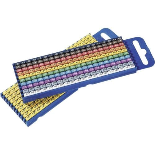 HellermannTyton WIC3-0-9-PA-CC-C1 Markeerclip Opdruk 0 - 9 Buitendiameter 4.30 tot 5.30 mm 561-03100