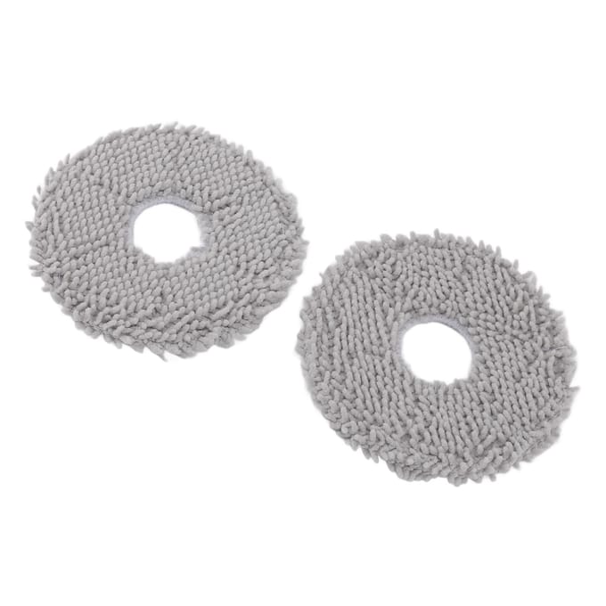 6 Pièces Tampons de Mop pour Aspirateur Robot de Remplacement Tampons de Mop pour Aspirateur Robot Lavables Nettoyage Mop gray