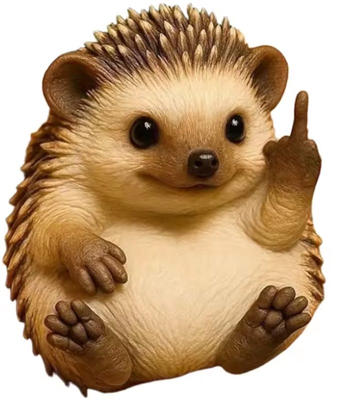 Egel Middelvinger Beeld - Cadeau - Grappig - Beeldje - Dier - Kado