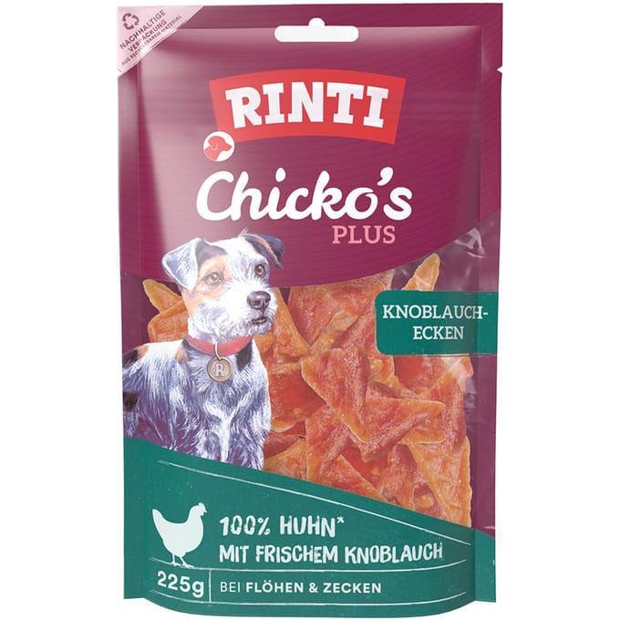 Rinti - Chicko Plus Snack 9x225g - Knoflookpuntjes met kip