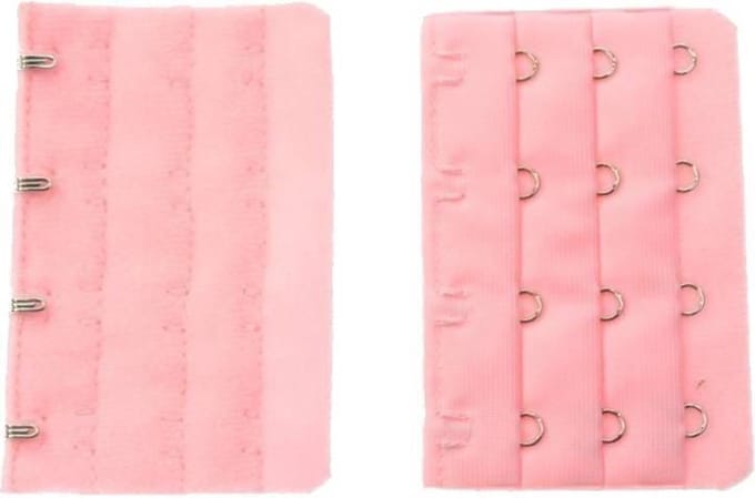 Beha Verlengstuk / Verlenger 4 Haaks Licht Roze