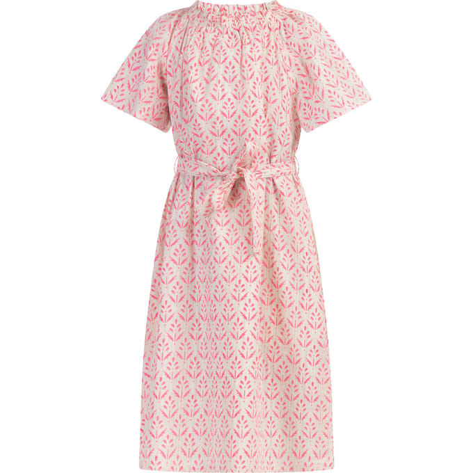 IZIA Zomerjurk Meisje neonroze