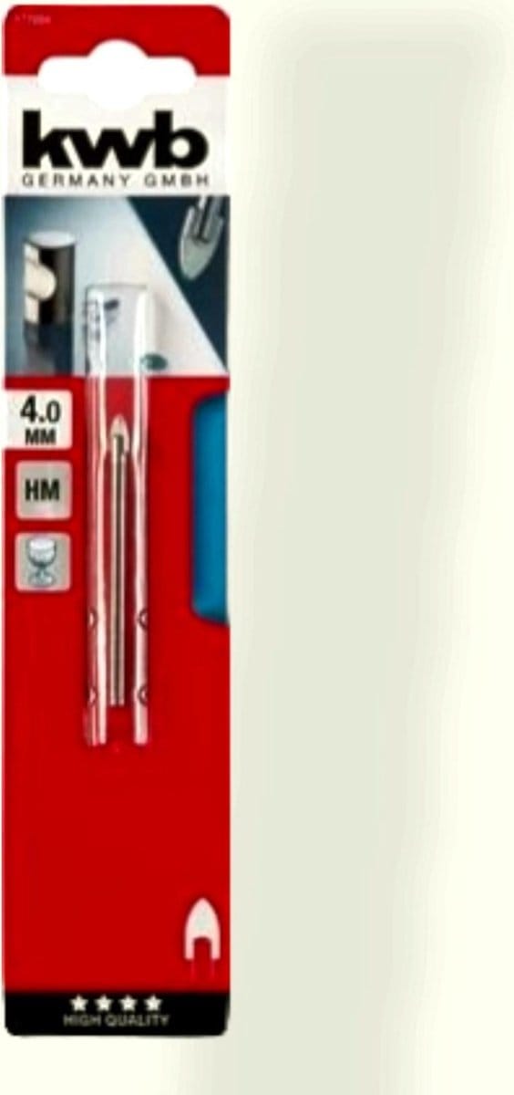 kwb 177004 Glas- en keramiekboren 1 stuks 4 mm Gezamenlijke lengte 55 mm 1 stuk(s)