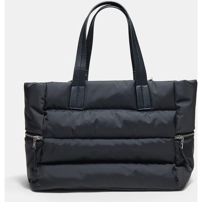 Stradivarius Gewatteerde shopper schoudertas  Zwart OS
