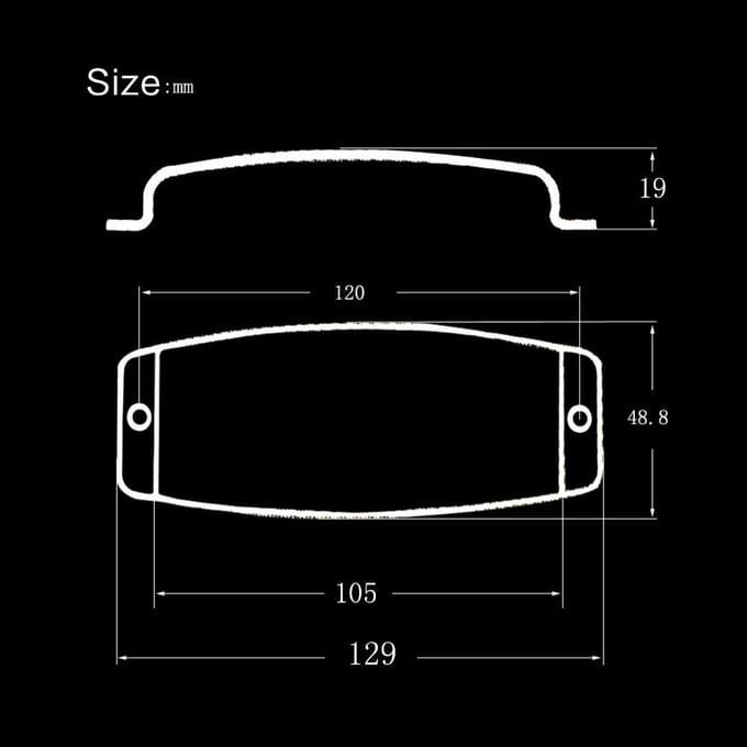 Protecteur de couvercle de micro en acier chromé, pour remplacement de pièce de guitare basse électrique Jazz Bass argenté